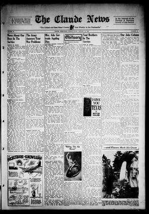 Claude News (Claude, Tex.), Vol. 54, No. 19, Ed. 1 Friday, January 12, 1945