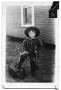 Thumbnail image of item number 1 in: 'Postcard of a young Kenneth Scrivner in a cowboy outfit'.