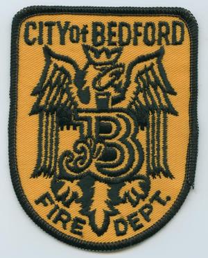 Primary view of object titled '[Bedford, Texas Fire Department Patch]'.
