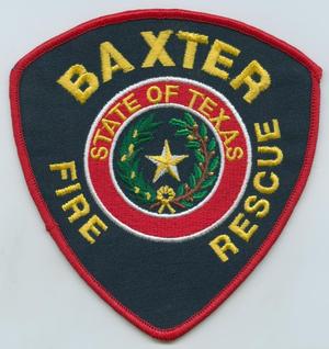 Primary view of object titled '[Baxter, Texas Fire Department Patch]'.