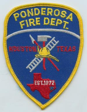 Primary view of object titled '[Ponderosa, Texas Fire Department Patch]'.