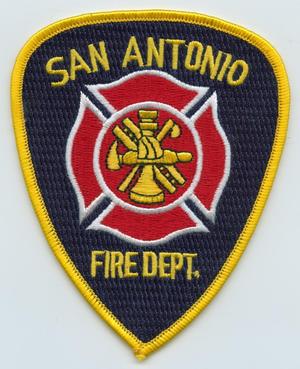 Primary view of object titled '[San Antonio, Texas Fire Department Patch]'.