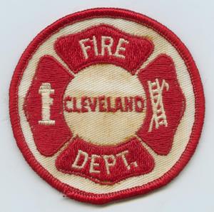 Primary view of object titled '[Cleveland, Texas Fire Department Patch]'.