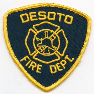 DESOTO FIRE DEPT FIRE PREVENTION PATCH TEXAS 