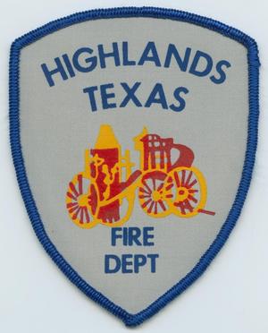 [Highlands, Texas Fire Department Patch]
