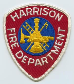 Primary view of object titled '[Harrison, Texas Fire Department Patch]'.