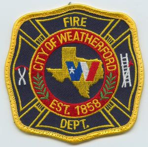 [Weatherford, Texas Fire Department Patch]