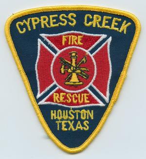 Primary view of object titled '[Cypress Creek, Texas Fire Department Patch]'.