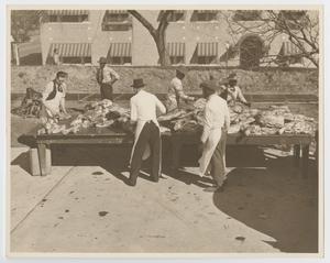 Primary view of object titled '[Workers at the Inaugural Barbecue]'.