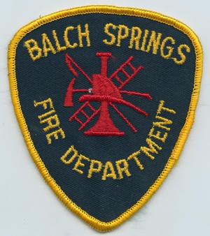 Primary view of object titled '[Balch Springs, Texas Fire Department Patch]'.