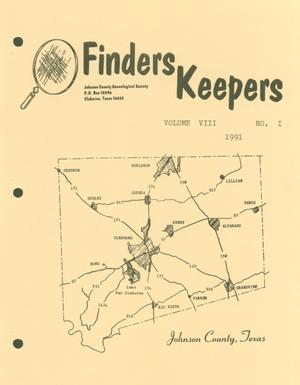 Finders Keepers, Volume 8, Number 1, 1991