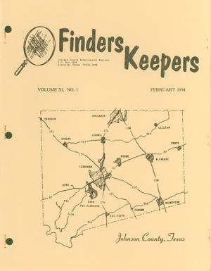 Finders Keepers, Volume 11, Number 1, February 1994