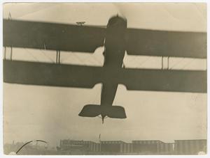 Primary view of object titled '[Close-up of biplane]'.