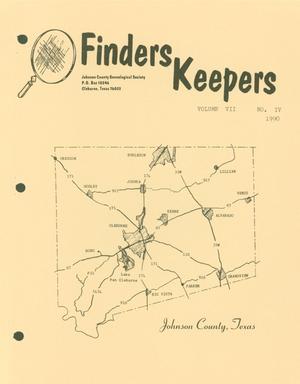 Primary view of object titled 'Finders Keepers, Volume 7, Numbers 4, 1990'.