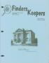 Thumbnail image of item number 1 in: 'Finders Keepers, Volume 2, Number 1, February 1985'.