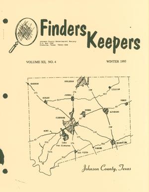 Primary view of object titled 'Finders Keepers, Volume 12, Number 4, Winter 1995'.