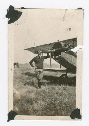 [Ormer Locklear and his plane]