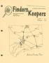 Thumbnail image of item number 1 in: 'Finders Keepers, Volume 5, Number 4, November 1988'.
