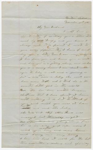 Primary view of object titled '[Letter from Celia Carroll to Joseph A. Carroll, December 28, 1863]'.