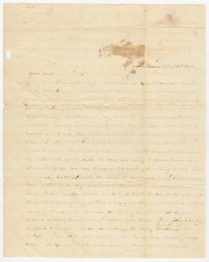 Primary view of object titled '[Letter from Mary L. Woods to Joseph A. Carroll, April 18, 1858]'.