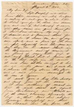 Primary view of object titled '[Letter from Joseph A. Carroll to Celia Carroll, August 9, 1864]'.
