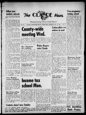 Claude News (Claude, Tex.), Vol. 75, No. 17, Ed. 1 Thursday, December 10, 1964