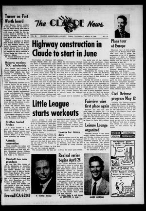 Claude News (Claude, Tex.), Vol. 69, No. 35, Ed. 1 Thursday, April 23, 1959