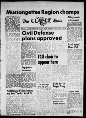 Claude News (Claude, Tex.), Vol. 72, No. 29, Ed. 1 Thursday, March 8, 1962