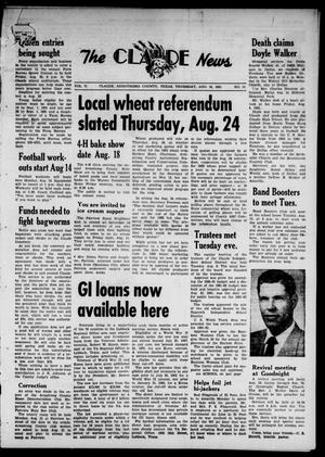 Claude News (Claude, Tex.), Vol. 71, No. 51, Ed. 1 Thursday, August 10, 1961