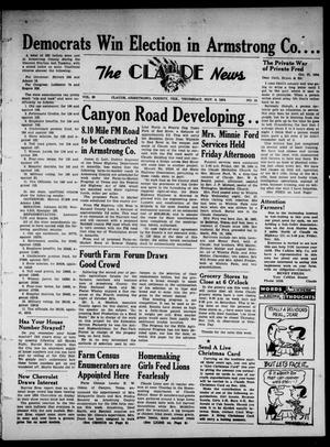 Claude News (Claude, Tex.), Vol. 65, No. 10, Ed. 1 Thursday, November 4, 1954