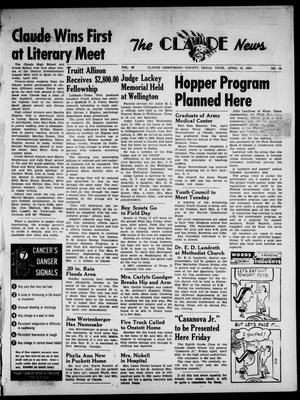 Claude News (Claude, Tex.), Vol. 66, No. 34, Ed. 1 Thursday, April 19, 1956