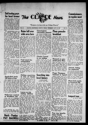 Claude News (Claude, Tex.), Vol. 74, No. 10, Ed. 1 Thursday, October 24, 1963