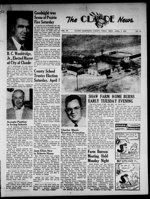 Claude News (Claude, Tex.), Vol. 66, No. 32, Ed. 1 Thursday, April 5, 1956
