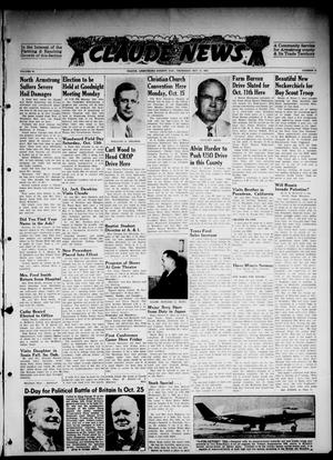 Claude News (Claude, Tex.), Vol. 61, No. 6, Ed. 1 Thursday, October 11, 1951