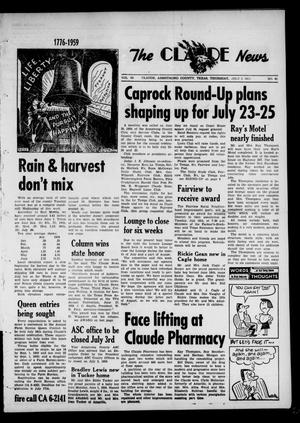 Claude News (Claude, Tex.), Vol. 69, No. 45, Ed. 1 Thursday, July 2, 1959