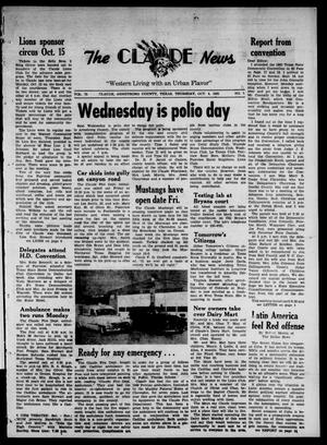 Claude News (Claude, Tex.), Vol. 73, No. 7, Ed. 1 Thursday, October 4, 1962