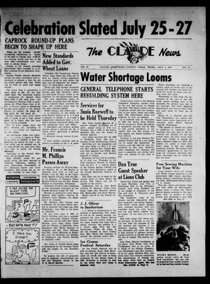 Claude News (Claude, Tex.), Vol. 67, No. 45, Ed. 1 Thursday, July 4, 1957