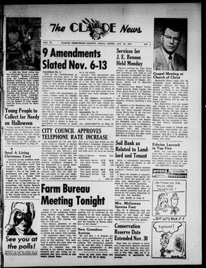Claude News (Claude, Tex.), Vol. 67, No. 9, Ed. 1 Thursday, October 25, 1956