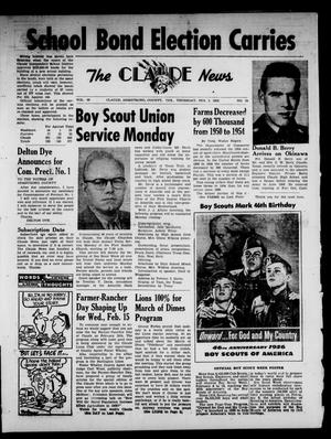 Claude News (Claude, Tex.), Vol. 66, No. 23, Ed. 1 Thursday, February 2, 1956