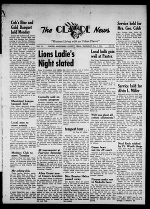 Claude News (Claude, Tex.), Vol. 73, No. 25, Ed. 1 Thursday, February 7, 1963