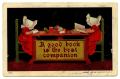 Postcard: [A Good Book is the Best Companion]