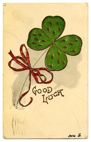 Primary view of object titled '[Good Luck]'.