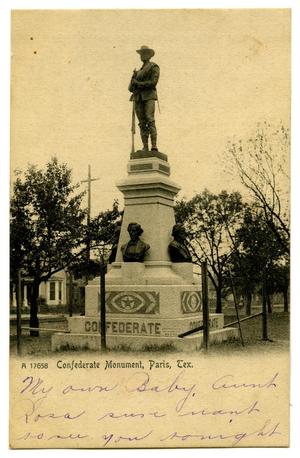 [Confederate Monument, Paris, Tex.]
