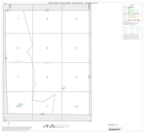 1990 Census County Block Map (Recreated): Upton County, Index