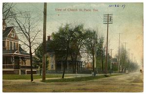 Primary view of object titled 'View of Church St. Paris, Tex.'.