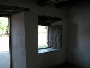 Primary view of object titled 'Interior of Indian dwelling at Mission San José'.
