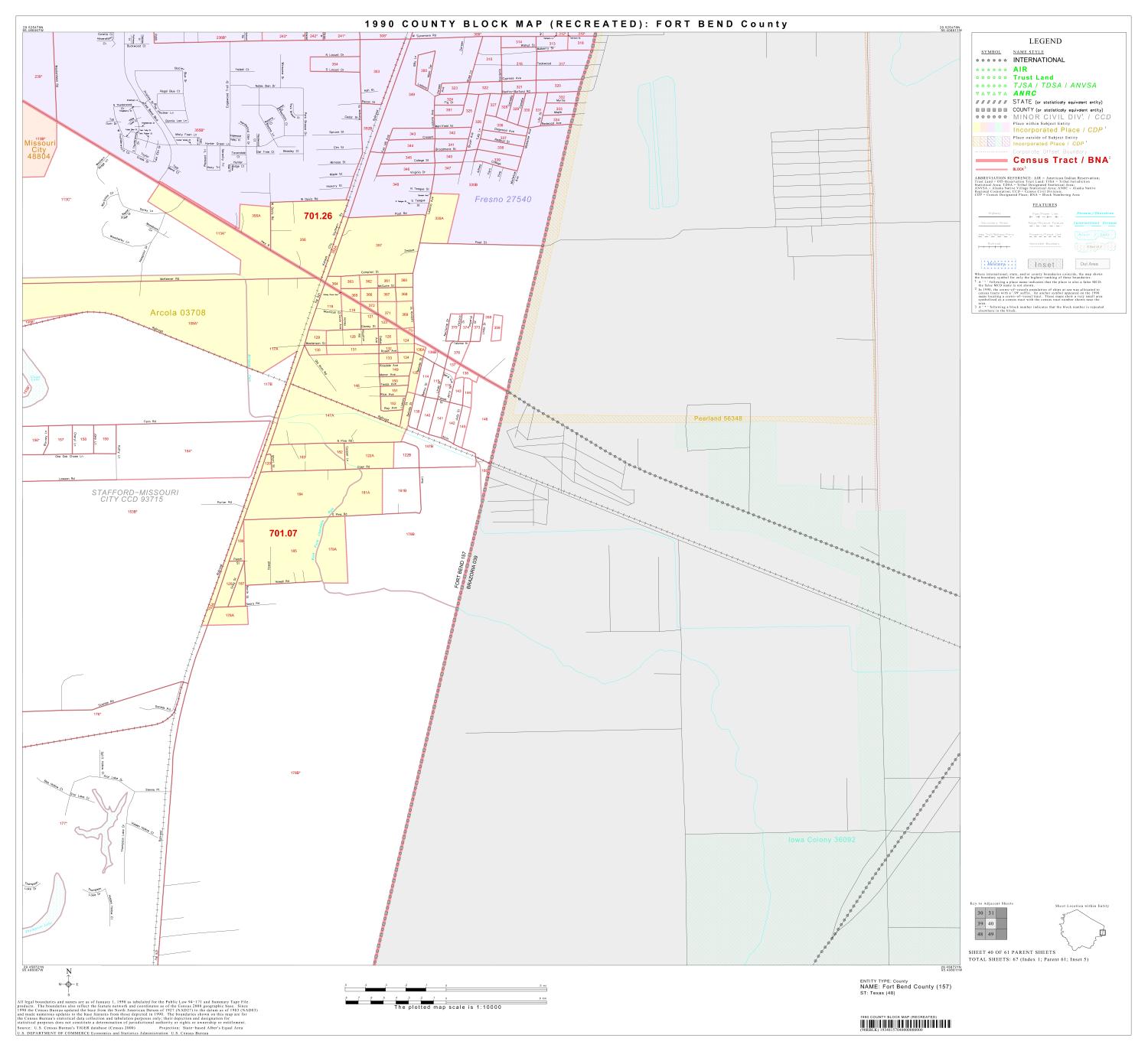 1990 Census County Block Map (Recreated): Fort Bend County, Block 40
                                                
                                                    [Sequence #]: 1 of 1
                                                