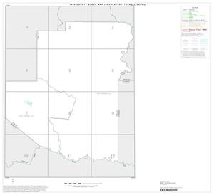 Primary view of object titled '1990 Census County Block Map (Recreated): Terrell County, Index'.