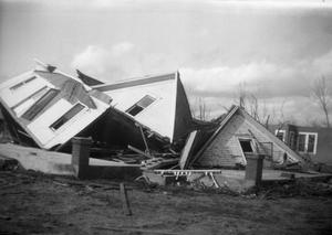 Fallen House After Tornado