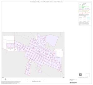 Primary view of object titled '1990 Census County Block Map (Recreated): Dickens County, Inset B01'.